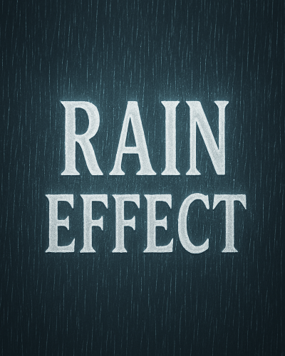 Rain Effect to Photo in Photoshop